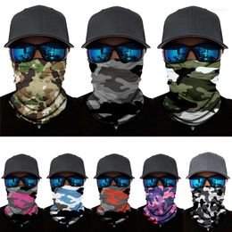 Bandanas Outdoor Seamless Scarf Cycling Bandana Buffs Camouflage Neck Gaiter Tube Headband Fishing Hiking Balaclava Women Headwear Mask