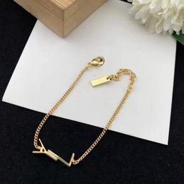 New High quality designer design Bangle stainless steel gold buckle bracelet fashion Y jewelry men and women bracelets