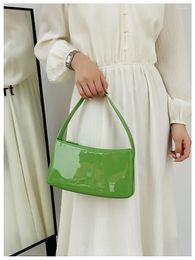 Evening Bags Brand Designer Jelly Women's Shoulder Bag Simple Candy Colour Crossbody Small Rectangle Handbag