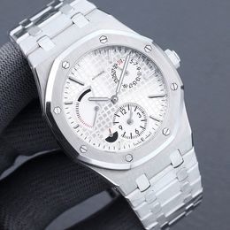 Wristwatches 6120ST Mens Watches Swiss 2846 Automatic Mechanical Power Reserve Date day display 24H Sapphire Crystal Stainless Steel Designer Watch Waterproof