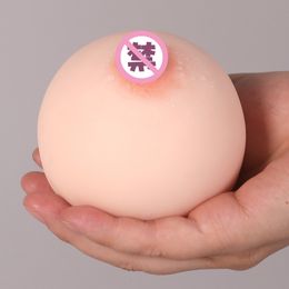 Breast Form Silicone 4D Artificial Breasts False Chest Vagina Toy For Man Soft Mini Boobs Ball Masturb ules Adult Product 230811