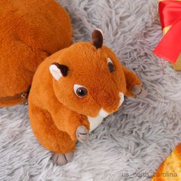 Stuffed Plush Animals 25CM Transfigured Squirrel Plush Toy Cute Nuts Turn Into Squirrel Doll Kids Birthday Christmas Gift R230811