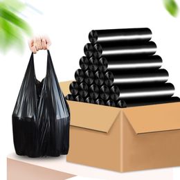 Trash Bags High-capacity Stringing Type Trash Pouch Waterproof and Oil Kitchen Storage Garbage Bags Household Disposable Cleaning Waste Bag 230810