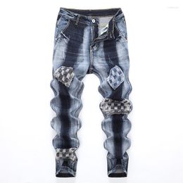 Men's Jeans Men Streetwear Denim Pants Trend Brand Trousers For Casual Solid Biker Simple Design Man Motorcycle Pantalones