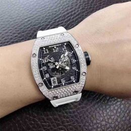 watchs Milles Luxury Richa Mens Rm010 Swiss Mechanical Movement Rubber Strap Wristwatchses O6LP