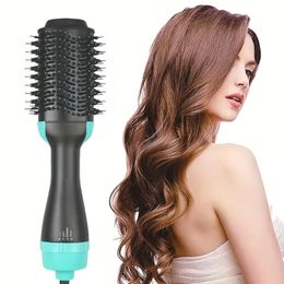 2-in-1 Multifunctional Hot Air Comb - Wet and Dry Dual-Use Hair Straightening and Curling Tool with Electric Hair Dryer