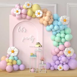 Decoration Candy Colourful Balloons Garland Chrysanthemum Foil Balloons Girl Princess Birthday Wedding Decor Baby Shower