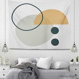 Tapestries Wall tapestry aesthetic Home room decor accessories hanging large fabric autumn simple Bedroom carpet nordic plant R230812