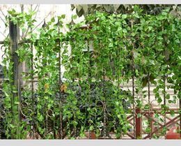 Decorative Flowers Artificial Ivy Leaf Fake Hanging Vine Plants Green Leaves Garland Foliage Home Wall Decorations