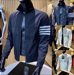 Men's Jackets Men Classic Striped Sun Protection Summer Skinny Jackets 2023 Hot Sale Women Lightweight Breathable Coat J230811