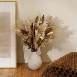 Decorative Flowers Natural Dried Pampas Grass Pompous Bouquet For Boho Wedding Decorations Dry Floral Arrangements Living Room Decor