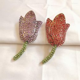 Brooches Timeless Wonder Fancy Zirconia Geo Rose Brooch Pins For Women Designer Jewellery Runway Rare Gift Mediaeval 5333