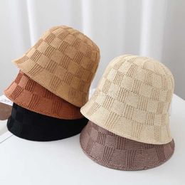 Wide Brim Hats Bucket Hats Braided Fisherman Cap Summer Autumn Decorative Bucket Hat for Women UV Panama Sun Caps Vacation Beach Hats