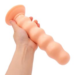 Anal Toys Huge Anal Plug Dildos Soft Beaded Anal Dilator with Suction Cup Stimulation of Anus and Vagina Anal Sex Toys for Women and Men 230810