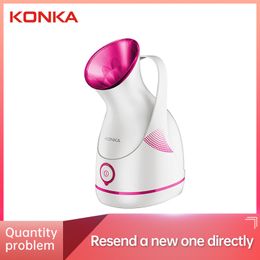Steamer KONKA Steamer 140ml Skin Care Machine Household Electric Vaporizador Deeply Cleaning SPA Face Sprayer Cleaner 230810