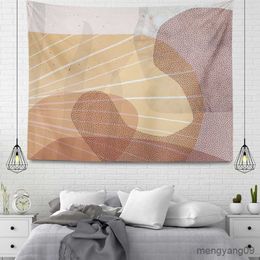 Tapestries Customizable Wall Decoration Tapestry Beautiful Room Pink Marble Accessories Wall Hanging Large Fabric Wall Home Autumn R230811