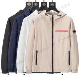 Designer Mens jackets Mens Spring Fall New Sports Casual Fashion Versatile Coat Hooded Windbreak Tops Asian Size M-3XL
