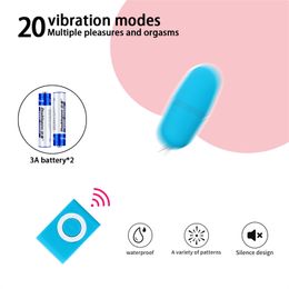 5 Colours Waterproof Portable Remote Control Wireless MP3 Vibrator Egg Vibrator Clitoral G Spot Stimulators Sex Toys for Women