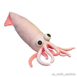 Stuffed Plush Animals 130cm Full Length Giant Marine Animal Squid Plush Toy Simulation Stuffed Animal Cute Doll Kids Children Birthday Gift R230811