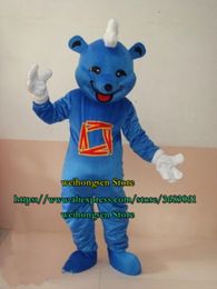 High Quality Blue Bear Mascot Costume Cute Animal Role Pcartoon Character Mask Fancy Carnival Birthday Party Gift 811