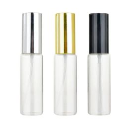 wholesale High Quality 30ml Glass Perfume Bottles Clear Spray Bottles 30 ml Empty Fragrance Packaging Bottle With Black Silver Gold Cap LL