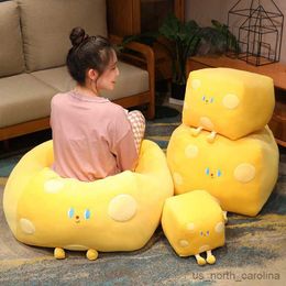 Stuffed Plush Animals Funny Cheese Plushie Toys Simulation Stuffed Soft Creative Animal Butter Cushion Birthday Gifts R230811