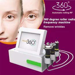 3 In 1 Radio Rrequency Roller RF Machine 360 Degree Rotating Head With Massage Light Therapy Heat Energy Effective Skin Tightening Body Slimming Beauty Equipment