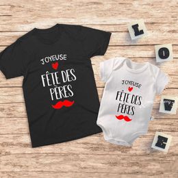 Family Matching Outfits Happy Fathers Day Print Family Matching Outfits Cotton Summer and Daughter Son Kids Shirt Baby Father's Day Gift