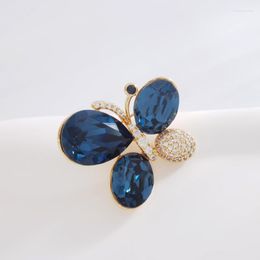 Brooches Crystals From Austria Brooch For Woman Luxury Designer Jewellery Trendy Butterfly Shape Clothing Mother's Day Bijoux Gifts