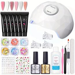 25-Piece Gel Nail Polish Kit: 6 Colorful Shades for Salon-Quality Manicures at Home!