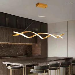Pendant Lamps Creative LED Ceiling Chandelier Black White Fixture For Dining Kitchen Island Minimalist Lamp Hanging Lights Home Decor