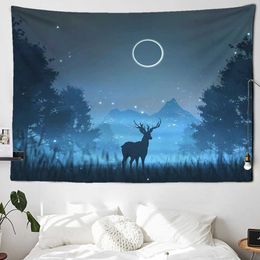 Tapestries Customizable Tapestry Wall Hanging Night Large Wall Decor Boho Decor Wall To Wall Art Hippie Home Decor