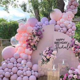Decoration Purple Pink Balloons Garland Ballons Wedding Birthday Decor Kids Adult Girl Baby Shower R230811