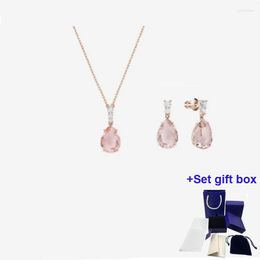 Chains S High Quality Jewellery Little Pendant Ox. Purple Rose Gold-tone Plated Beautiful Gift Box