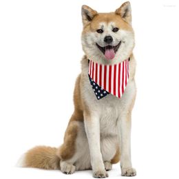 Dog Apparel 4th Of July Summer The Stars And Stripes Bandanas For Small Medium Large Dogs Fourth American Independence Day Scarf