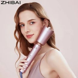 Pink Automatic Hair Curler - 4 Adjustable Temperatures, 1'' Ceramic Barrel, Auto Shut-Off - Perfect for Girls & Women!