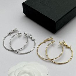 Huggie Big Gold Ring Earrings Women's Y Letter Orrous Girls' Earring Set Designer Jewellery Earrings Valentine's Day Gift Engagement Bride