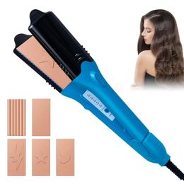 Ceramic 3D Printing Hair Straightener with 5 Plates - Flat Iron Hair Straightening and Curling Iron for Smooth and Shiny Hair