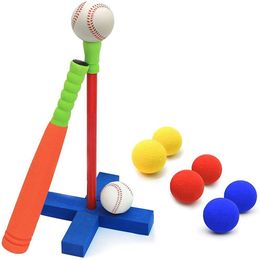 Sweatband 1621in 2In1 Baseball Batting Set And Pitching Machine Golf Toy For Kids ToddlersTeeball Kit Children Toddler Boys Girls 230811