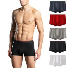 Underpants Men Cotton Underwear Shorts Pouch Soft Panties Men's Ultra-thin Breathable Boxer Large Size Majtki Mes