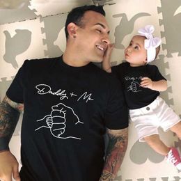 Family Matching Outfits and Me Matching Shirts Daddy+Me Printed Funny Family Matching Tshirts Father's Day Gift Dad Daughter Son Outfit Clothes