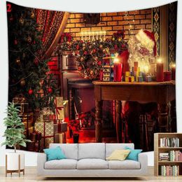 Tapestries Popular Decorative Tapestry Wall Hangings Printed Tapestry Background Cloth Christmas Tapestry