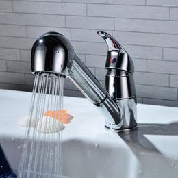 Kitchen Faucets Faucet Swivel Spout Sink Pull Out Hand Spray One Hole Mixer Tap Monobloc Chrome Modern Taps