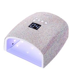 Nail Dryers 66W Rechargeable Nail Lamp with Rhinestones Cordless Nail Dryer Pedicure Machine UV Light for Nails S10 Nail UV LED Lamp 230810