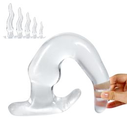 Anal Toys Anal Plug Stimulate Soft Silicone Dildo Female Masturbator Vagina G-Spot Massager Anus Dilator Male Prostate Massager Sex Shop 230810