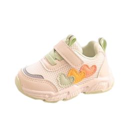 Sneakers Toddler Sneakers Children's Sports Mesh Shoes Unisex Cartoon Heart Decoration For Kids To Shoes School Youth Boy Running Shoes R230810