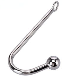 Anal Toys Anal Hook Metal Anal Plug with Ball Hole Butt Plug Dilator Exotic Anal Plug Sex Toy for Man Male BDSM Game Prostate Massager Gay 230810