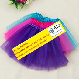 INS Summer Girls Tutu Skirt Summer Baby Pleated Gauzy Tutus Mini Bubble Skirts Solid Mesh Dresses Party Dance Ballet Dress Kids Cloth ZZ