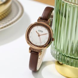 Women watches high quality luxury Limited Edition Quartz watch with small plate and thin belt waterproof watch