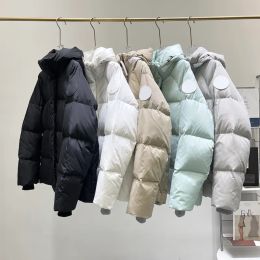 Designer canadense Goess Womens Down Jackets Fashion Puffer Coat Winter Warm Parkas Coats Women Women Mens Classic Print Outerwears S